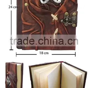 New Genuine Real Leather Handmade Notebook-Cheap High Quality-Dairy-Sketchbook-Journal -2015 Promotional Handmade New Designs thumbnail-6