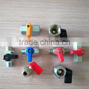 BSPT Male Connection Brass Ball Valve , High Pressure Standard and Good Sealing , Size 1/8'' 1/4'' 3/8'' 1/2'' thumbnail-2
