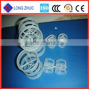 Size 16*16mm Plastic Pall Ring for Tower Packing Media/ Polypropylene Pall Ring thumbnail-1