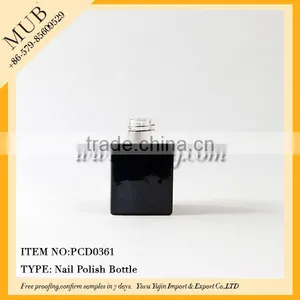 15ml Round Empty uv Nail Gel Polish Black Bottles With Gelish Cap thumbnail-1