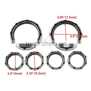 Gauge Burst Bezel Kit For Harley Touring Electra Street Road Tri Glide 1996-2013 thumbnail-2