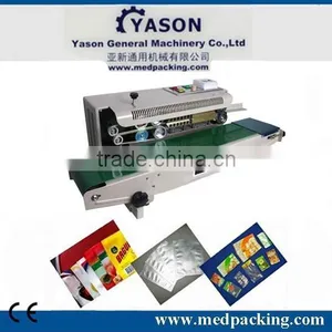 Stainless Steel Band Sealer FR-900 Plastic Film Continuous Sealing Machine thumbnail-1