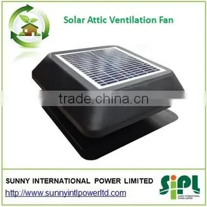 Solar Vent Air Conditioner Exhaust Fan Industrial Green Energy Solar Roof Fan Air Cooler Fan thumbnail-1