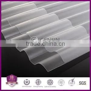 Zhejiang Haining High Quality Translucent Polycarbonate Corrugated Sheet / Roofing Sheet/corrugated Plastic Sheet thumbnail-4