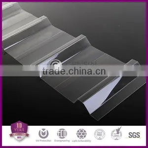 DIY Plastic Roof Covering Corrugated Polycarbonate Sheet Long Service Life thumbnail-1