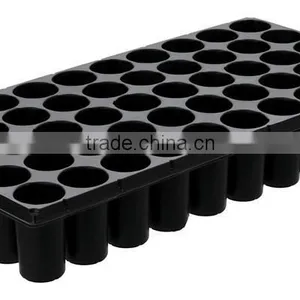 50 Slot Black PS Plastic Gardening Indoor Seed Tray thumbnail-1