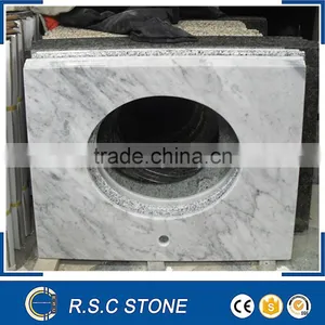 Carrara White Marble Kitchen Countertop thumbnail-1