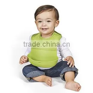 Silicone Roll Up Bib With Comfort-Fit Fabric Neck thumbnail-6