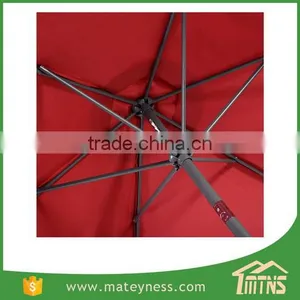 10FT LED Light Tilt Deck Waterproof Garden Market Umbrella Patio Solar Umbrella thumbnail-4