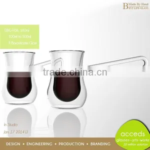 Modern Infuser Creative Heat Resistant Pyrex Glass Tea Pot Handmade thumbnail-1