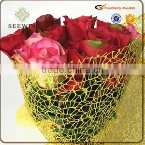 Hot Sale Star Mesh With Glitter for Christmas Flower Packing thumbnail-3