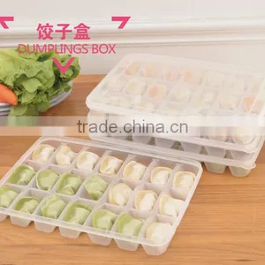 21 Grids Plastic Dumplings Storage Box Dumpling Container thumbnail-1