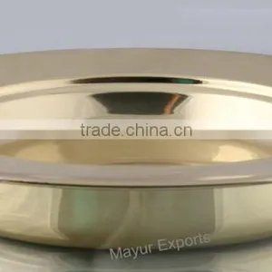Metal Stacking Communion Bread Plate Set thumbnail-3