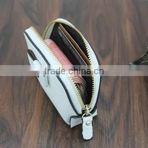 First Genuine Leather Bow Leather Purse Makeup Cosmetic Bag Shell thumbnail-5