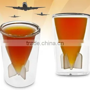 Fashion Double Wall Shot Glass for Wine Set of 2 thumbnail-1