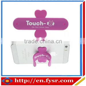 Hot Sell One Touch U Wing Design Silicone Mobile Phone Stand thumbnail-1