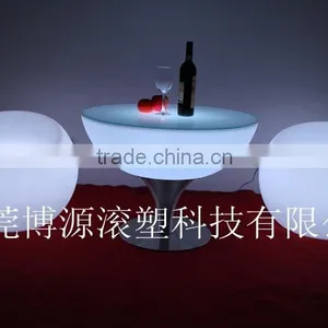 Color Changing Wholesale Plastic Home Furniture Coffee Dest Led Table thumbnail-3