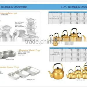 0.75L-15L Cheaper Welded Spout Tea Pot Golden Yellow Aluminum Kettle thumbnail-2