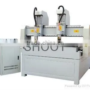 Double Heads CNC Router Machine CNC-1313S With XY Working Area 600X1300mm and Z Working Area 200mm thumbnail-1