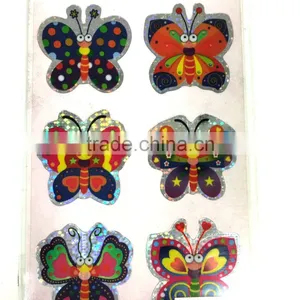 Laser Double Layer Sticker, Butterfly Double Layer Sticker, Laser Butterfly Sticker thumbnail-4