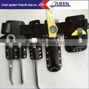 Black Pure Leather Tool Belt Set for Construction thumbnail-2
