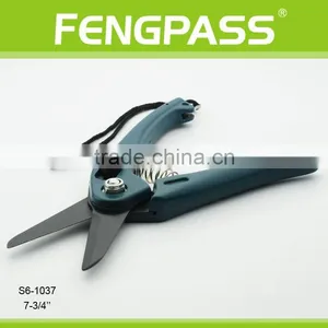 S6-1037 7-3/4 Inches Plastic Handle and High Quality Stainless Steel Blade Durable Black Coated Garden Scissors thumbnail-3