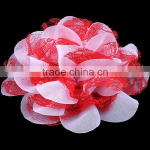 Chiffon and Lace Flower Clip for Kids Hair Accessories for Baby Girl thumbnail-6