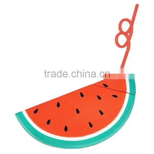 UCHOME Fancy Fruit Shape PP Drinking Water Bottle With Straw thumbnail-2