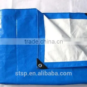 Popular Good Sales BLUE WHITE Tarpaulin, Hem Reinfored Tarpaulin thumbnail-1