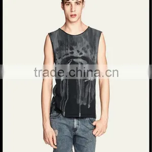 2014 Fashion Style Custom Sleeveless Tshirt thumbnail-1