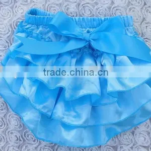 Adorable Baby Diaper, Satin Baby Bloomers, Wholesale Baby Ruffle Bloomers thumbnail-3
