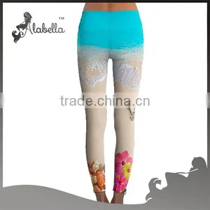 Ladies Yoga Tight Printed All Over Sublimation Yoga Pants thumbnail-2