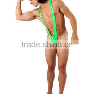 Borat Mankini Thong Swimsuit (Luminous Green) thumbnail-1