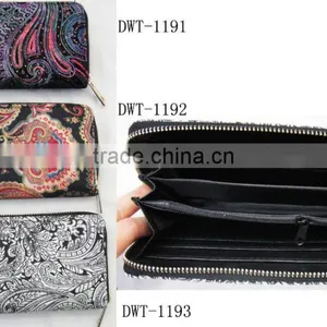 New Stylish Women Canvas Cotton Classic Floral Wallet thumbnail-6