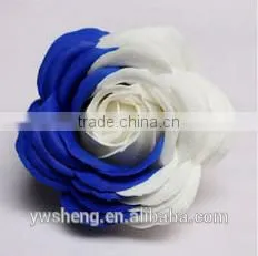 Wholesale Colorful Big Rose Flower Two - Tone Rose Diy Artificial Soap Flower thumbnail-4