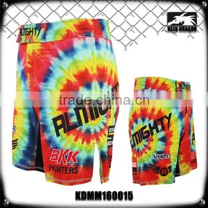 RAINBOW COLOR CUSTOM MADE MMA MENS SHORTS thumbnail-1