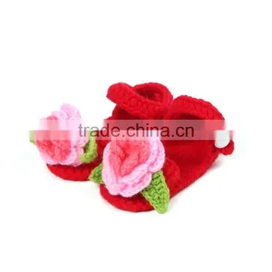 Fashion Summer Design Knitting Shoes Free Crochet for Baby thumbnail-1