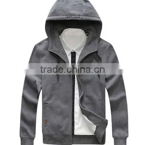 Good Quality Good Sale Good Price Professional Wholesale Custom Plain Zipper Pocket Hoody thumbnail-2