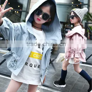 Zm40655b Spring Children Girl Clothes China Cotton Wind Coat Jacket thumbnail-1