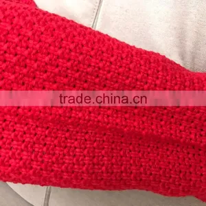 Adult Red Sleeping Bag Crochet Mermaid Tail Blanket thumbnail-3