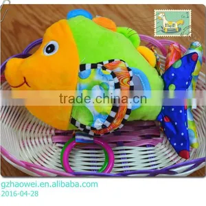 Colorful Fish Pressing Musical Plush Toys Baby Educational Stuffed & Plush Toy Baby Gift thumbnail-1