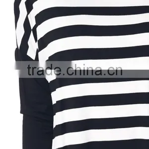 Fashion Clothing 2017 Printed Blouse Design Long Sleeve Casual Woman Blouse Stripe Blouse for Wholesale 2017 thumbnail-5