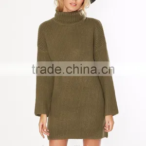 2017 New Design Turtle Neck Girls Sweater Dress thumbnail-1
