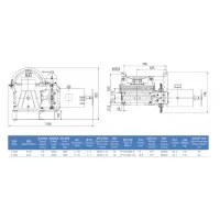 VVVF Drive Geared Traction Machine , 7000kg Static Capacity YJ245-B thumbnail-2