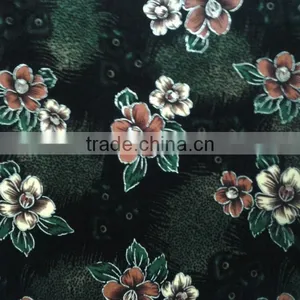 Printed &hot Stamping Four-way Stretch Korean Velvet Fabric thumbnail-1