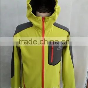 Velcro Cuffs Windproof, Waterproof & Breathable Man Yellow Tactical Softshell Jacket thumbnail-1