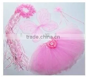 Flower Girls Tutu Dresses With Butterfly Wings Costume Set thumbnail-6