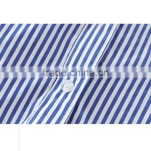 Wholesale Womens 100% Cotton Long Sleeve Strip Oxford Blouse thumbnail-4