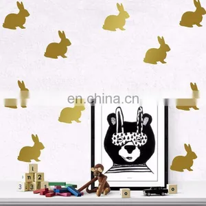 Cute Rabbit Ins Style Vinyl Wall Sticker Children Room Home Decoration Mural Roon Decal thumbnail-1