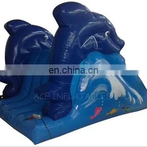 Inflatable Dolphin Sealed Water Slide thumbnail-1